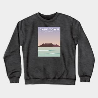 Cape Town, South Africa Travel Poster Crewneck Sweatshirt